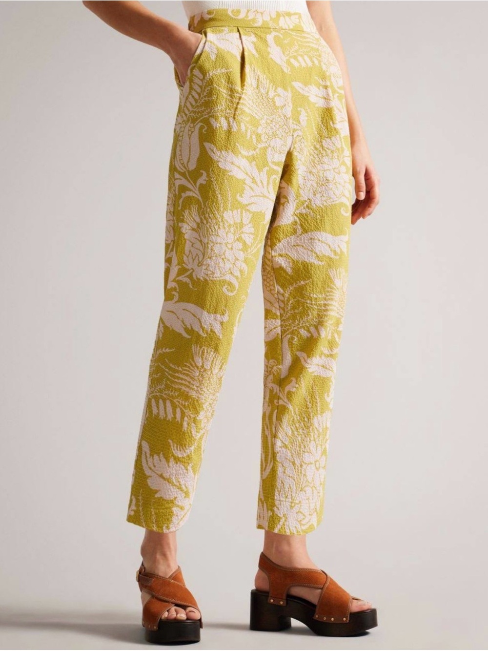 Ted Baker new Kaylani high waist carrot leg trousers 1 $225 4 6 S